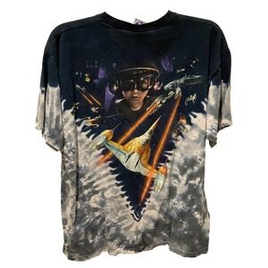 Liquid Blue Star Wars Episode I Tie Dye Tee Mens XL Darth Maul Podracer Vintage